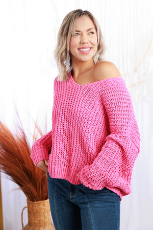 Rose Petals - Chunky Sweater
