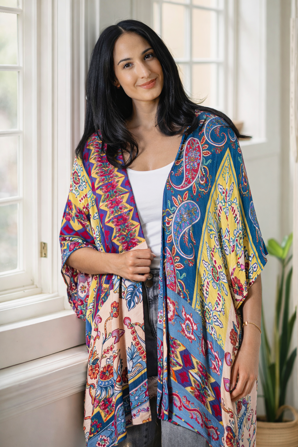 (4-1-26)Royal Mosaic Kimono