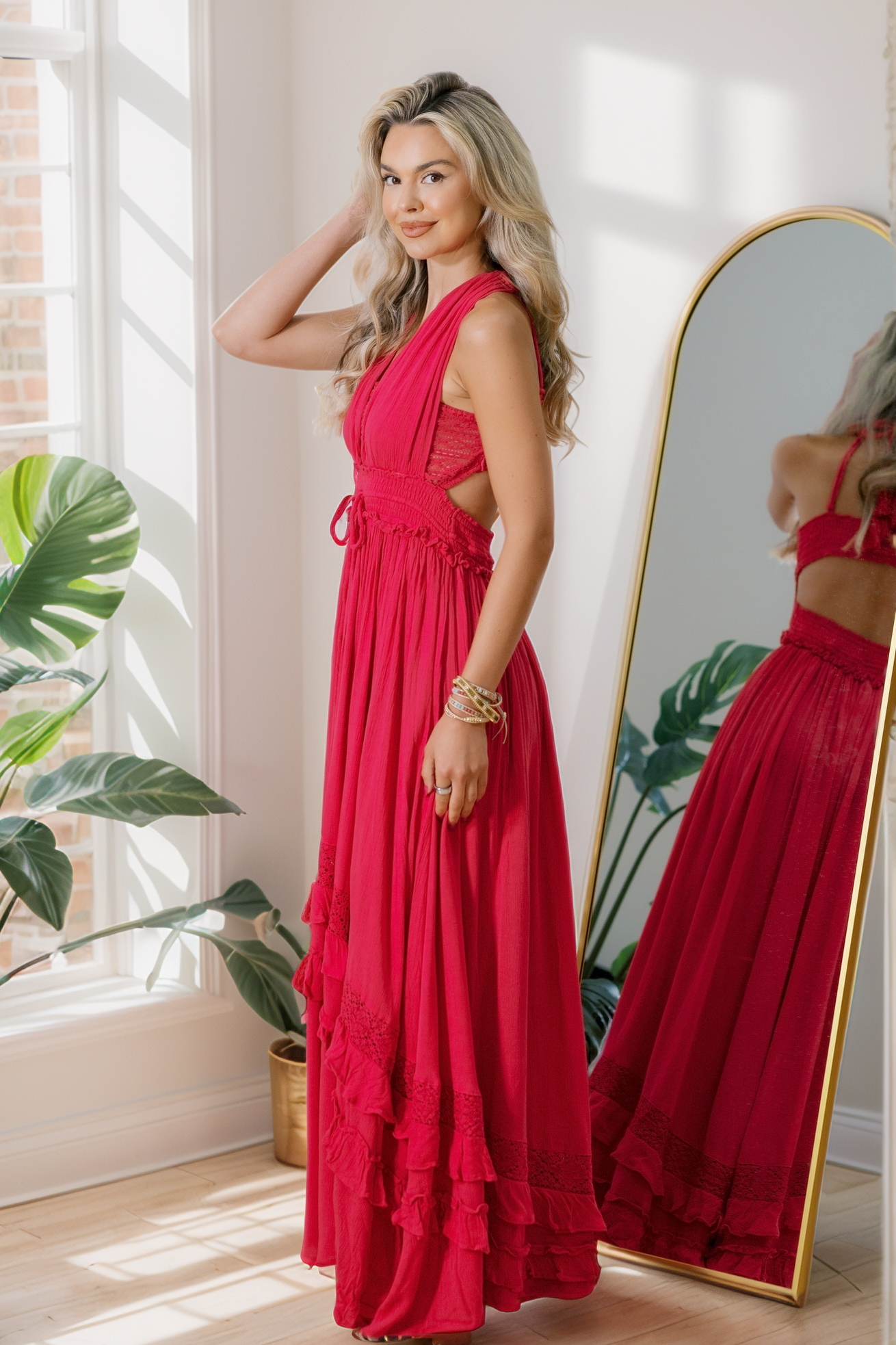 (05-21-2025) Ruffle & Radiance Maxi