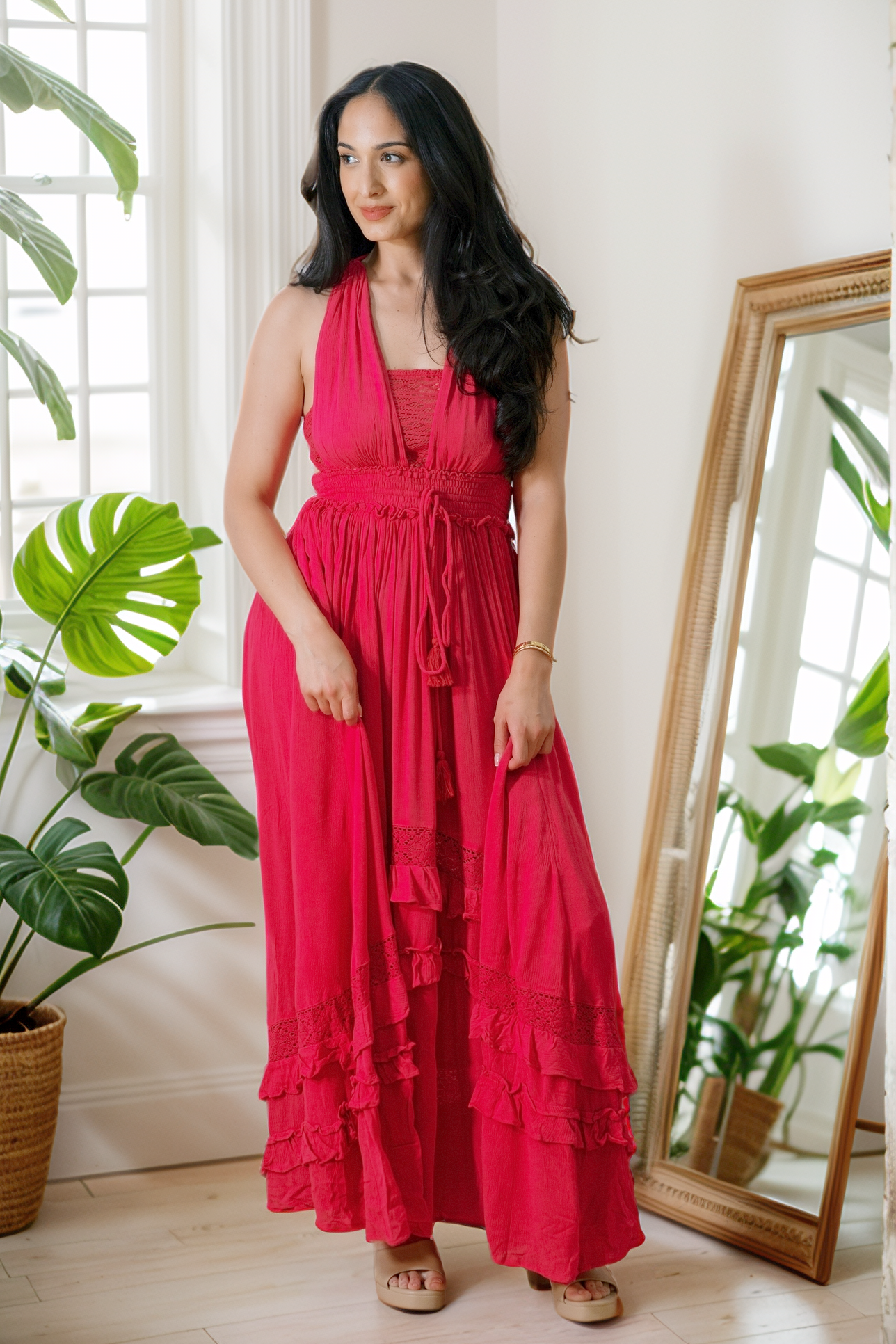 (05-21-2025) Ruffle & Radiance Maxi