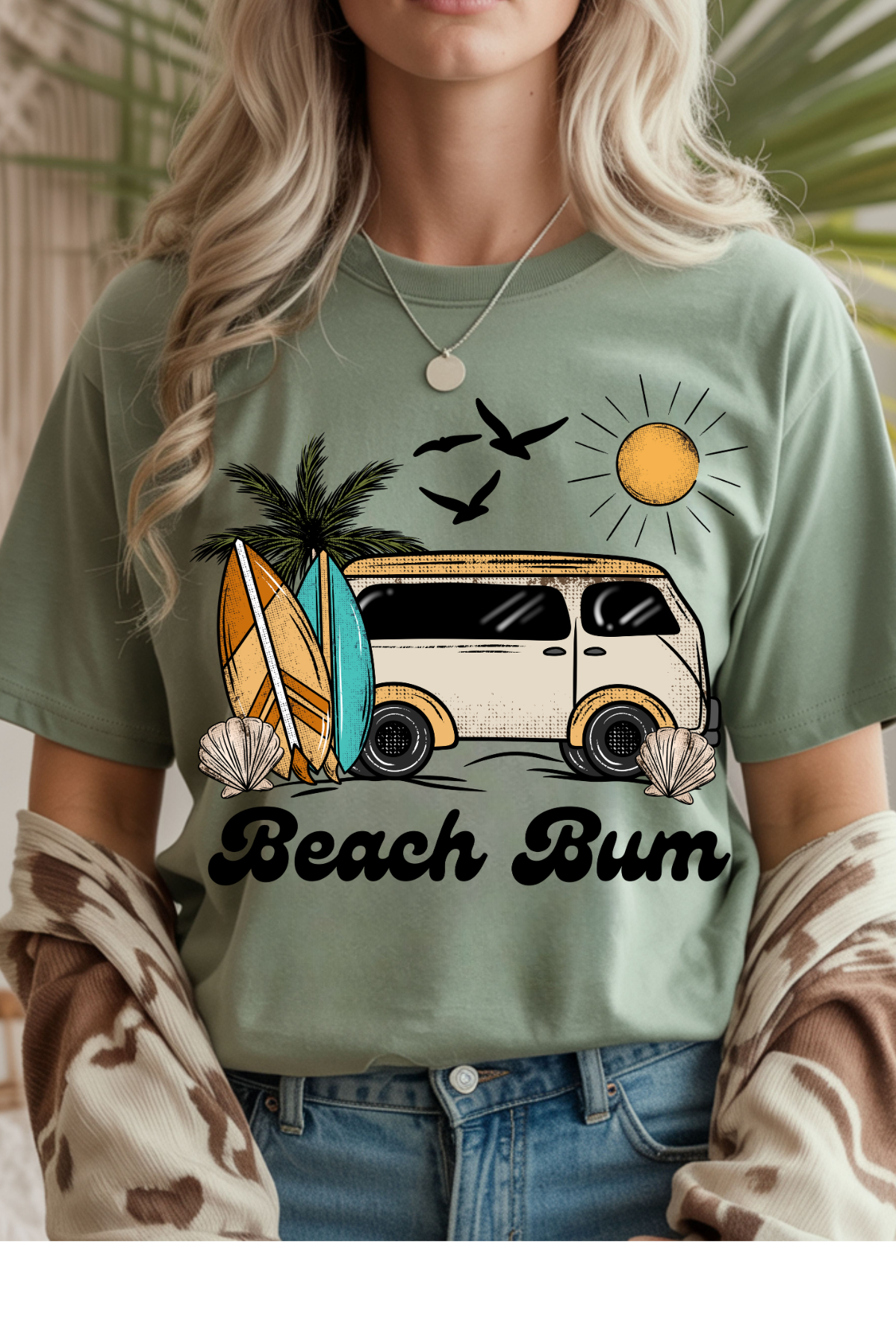 (5-18-26)Beach Bum Graphic Tee