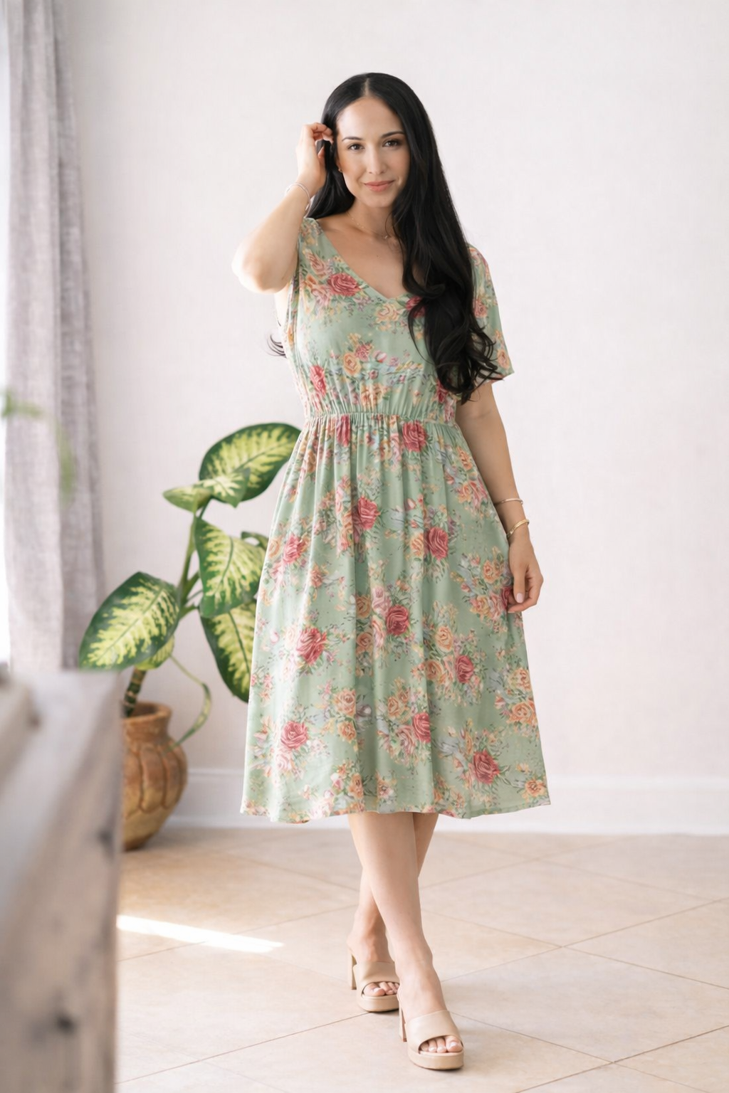 (2-18-26) Secret Path Floral Dress