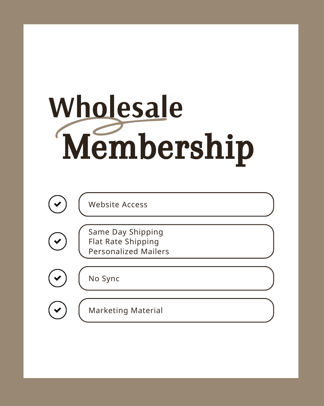Wholesale Member