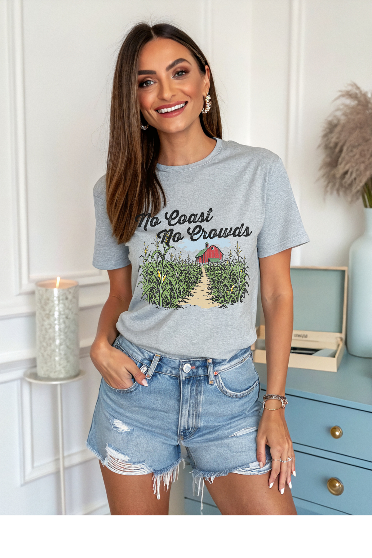 (7-6-26)No Coasts No Crowds Graphic Tee