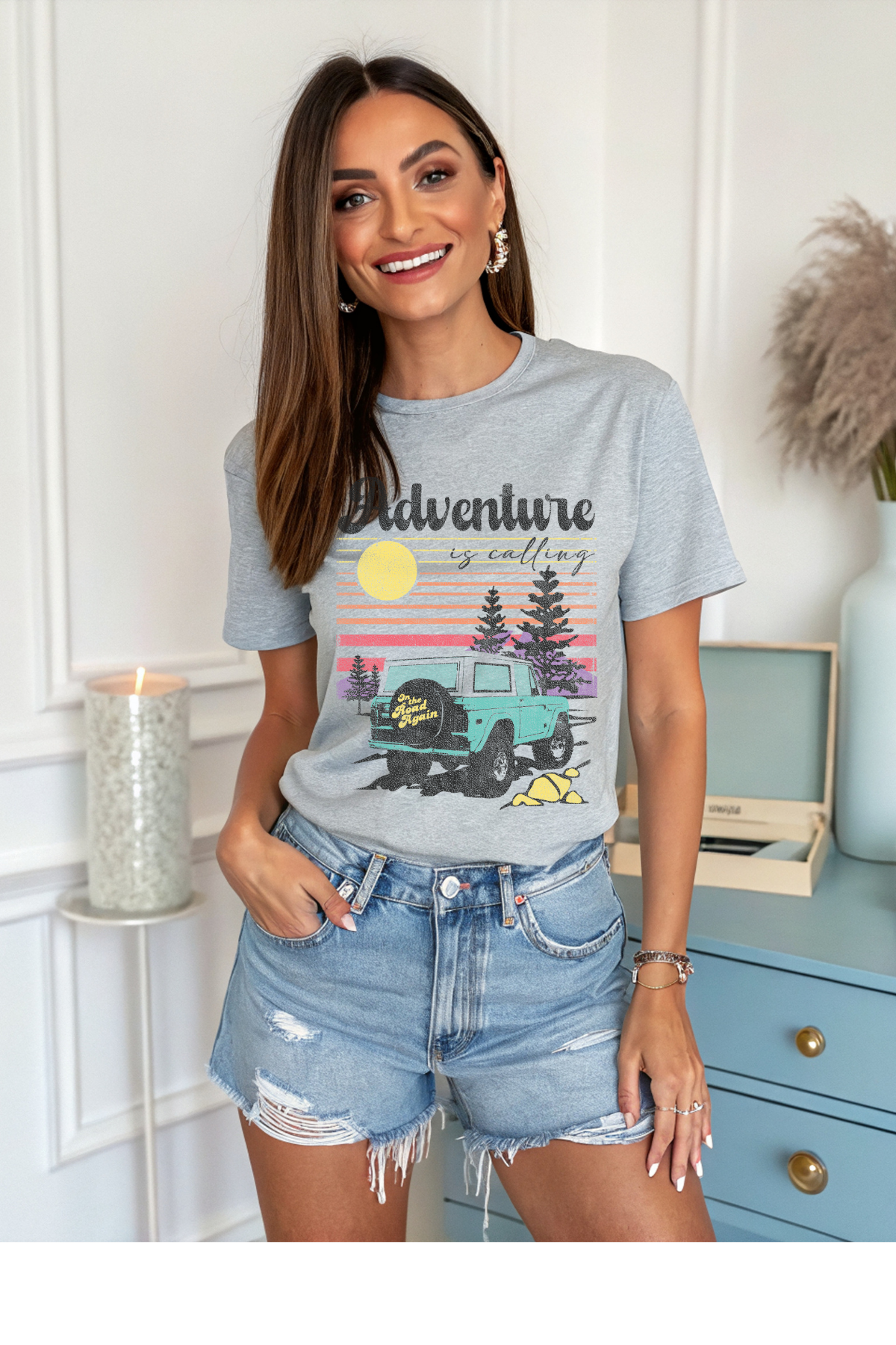 (7-6-26)Adventure Is Calling Graphic Tee