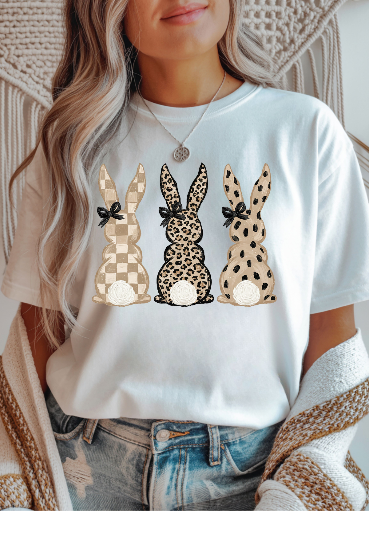 Neutral Bunnies Graphic Tee