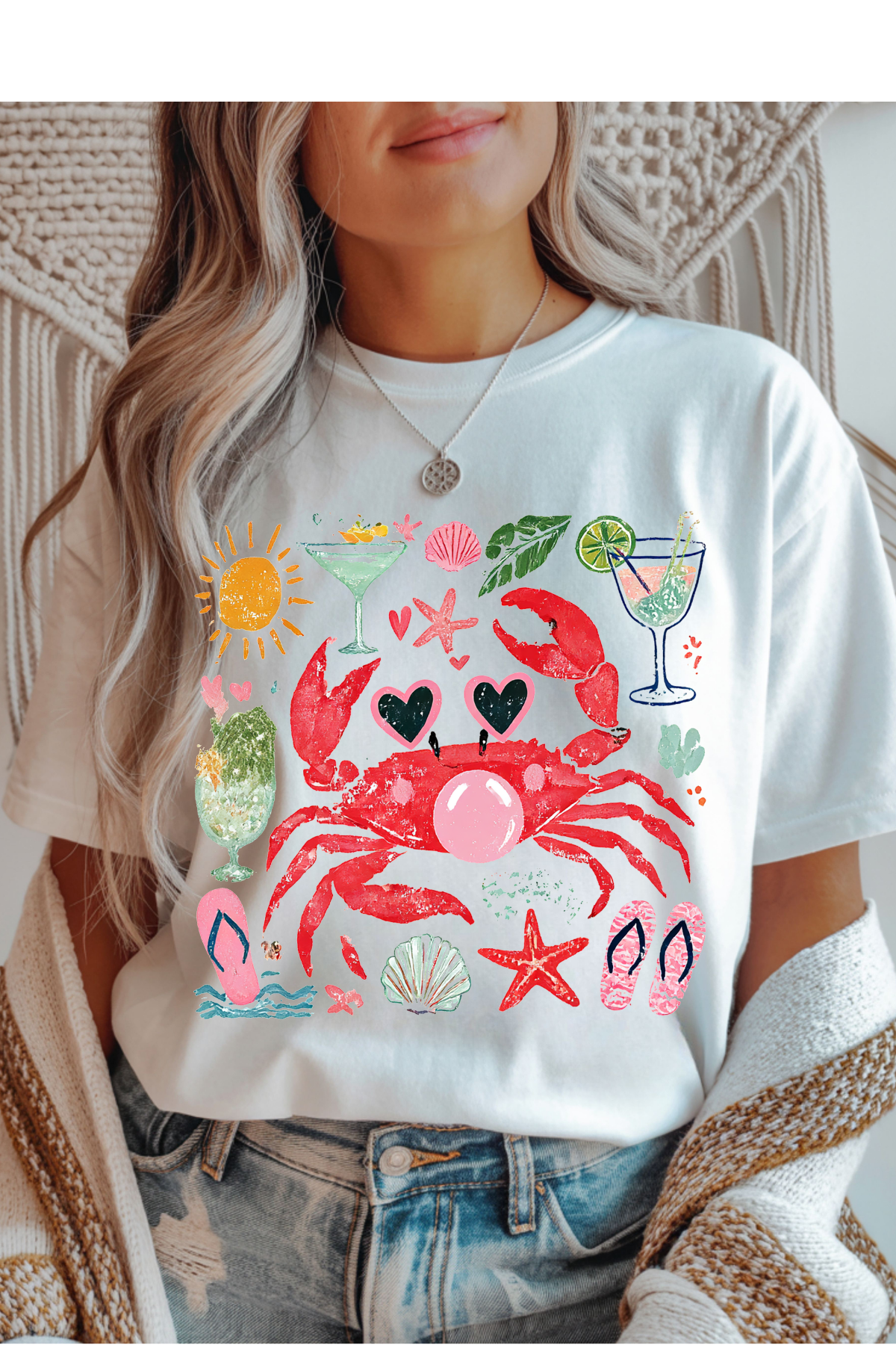 Summer Crab Graphic Tee