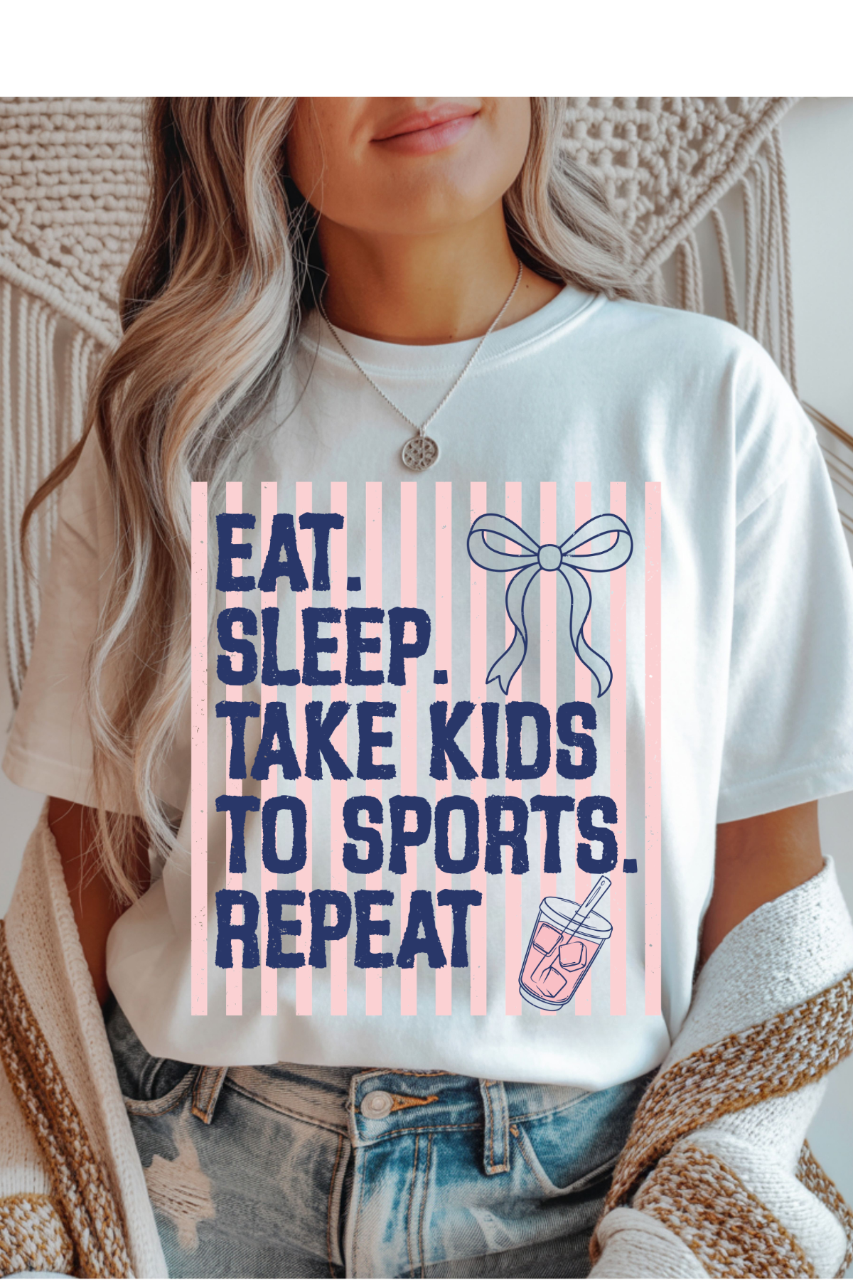(5-18-26)Eat Sleep Sports Graphic Tee