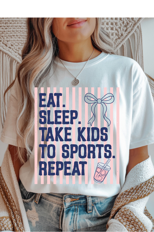 (5-18-26)Eat Sleep Sports Graphic Tee
