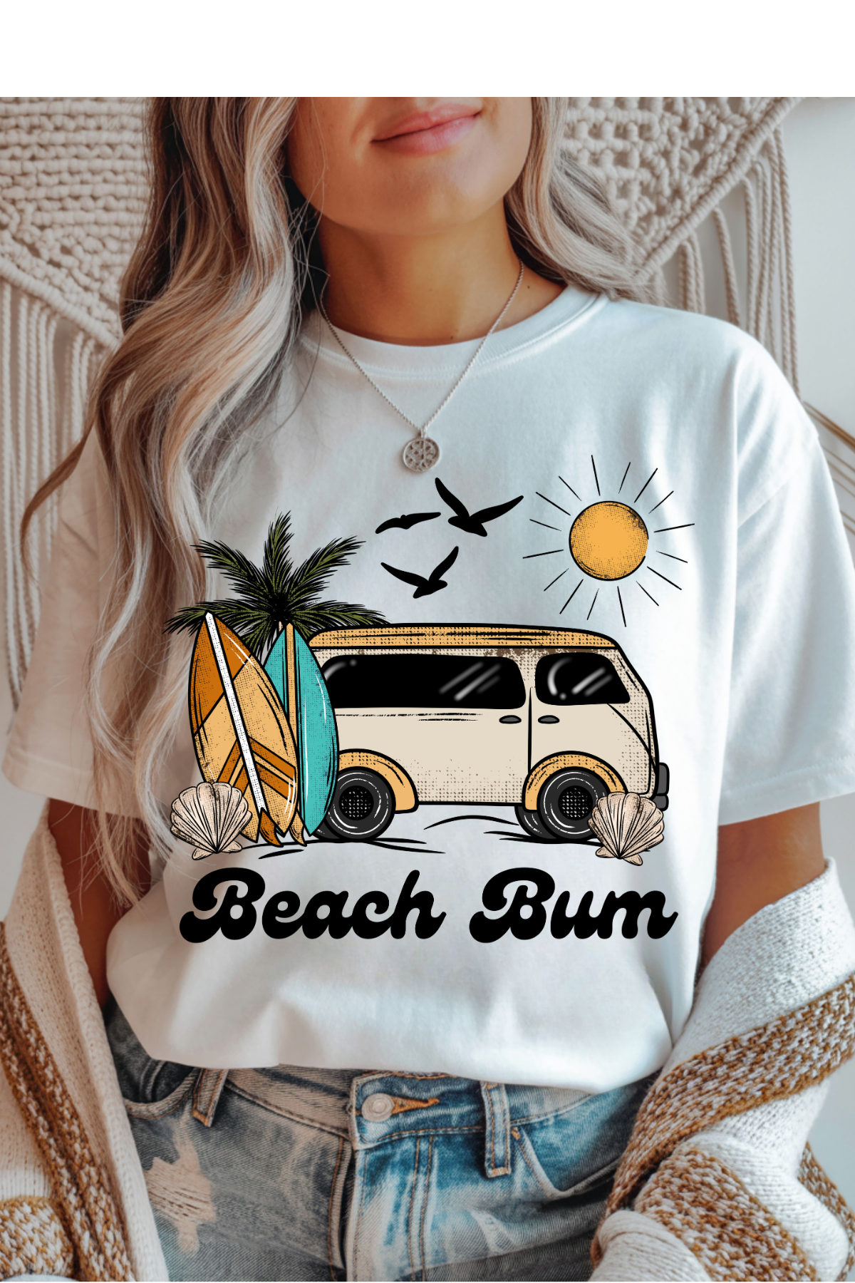 (5-18-26)Beach Bum Graphic Tee