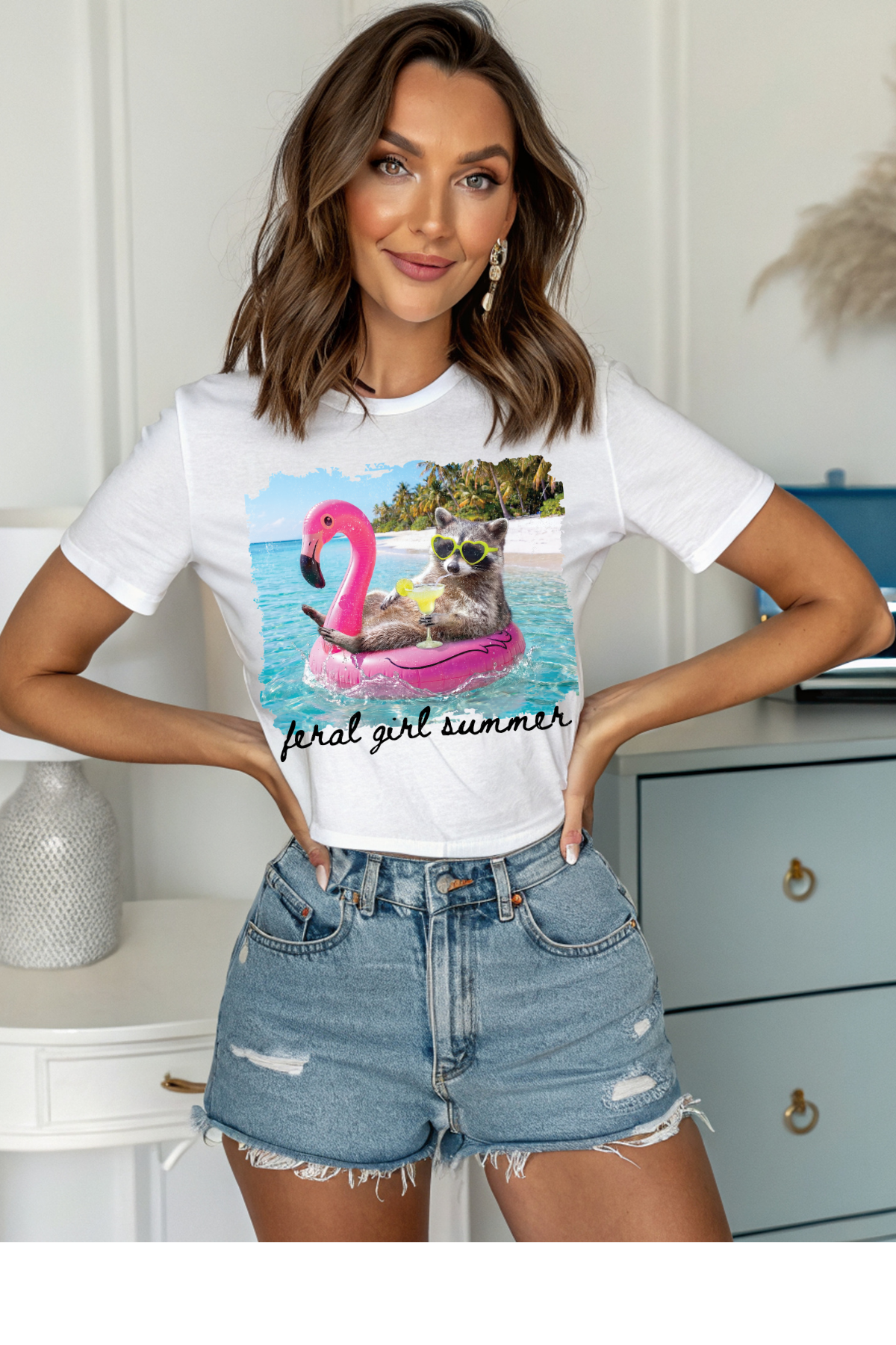 (6-15-26)Feral Girl Summer Graphic Tee