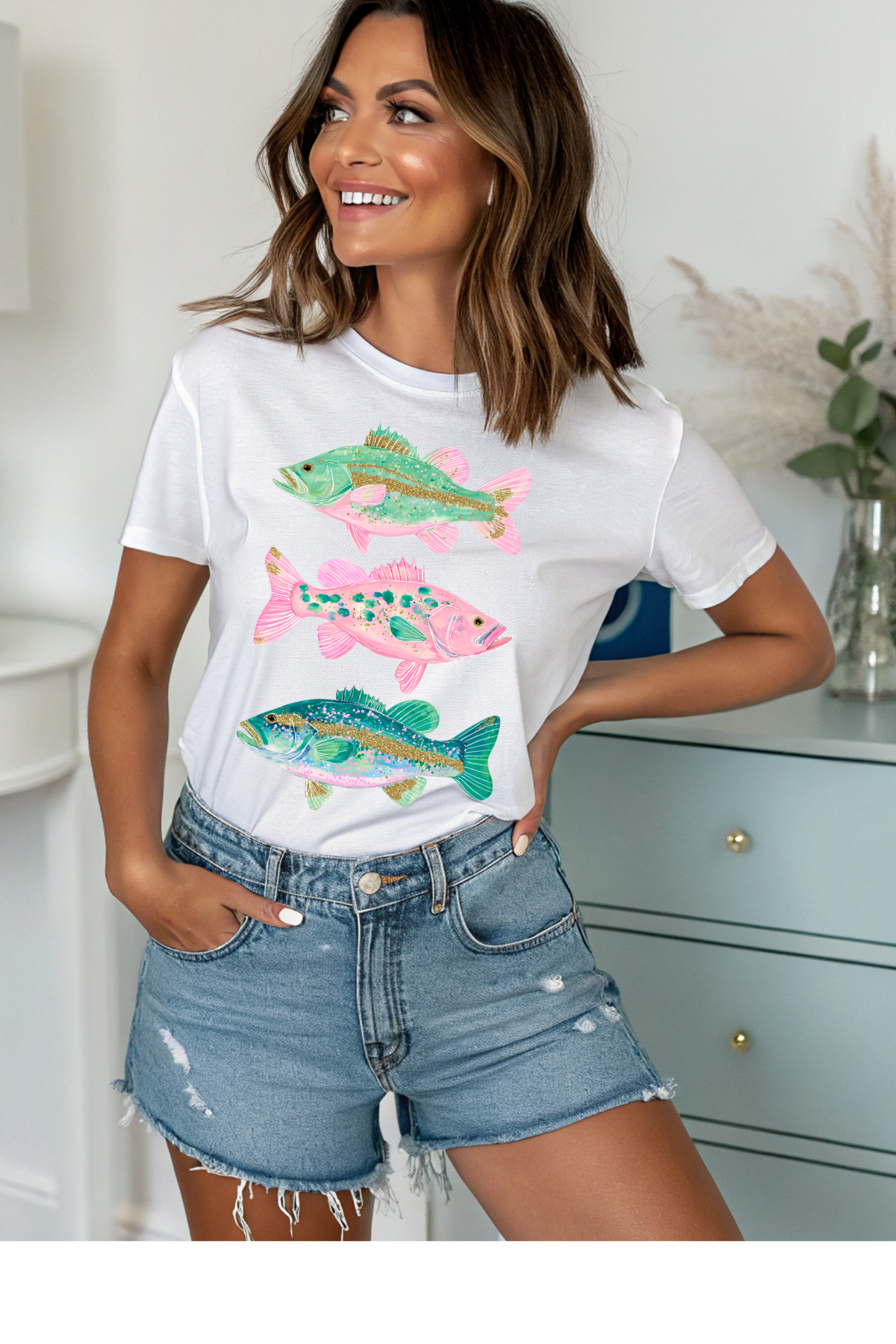 (6-22-26)Girly Bass Graphic Tee