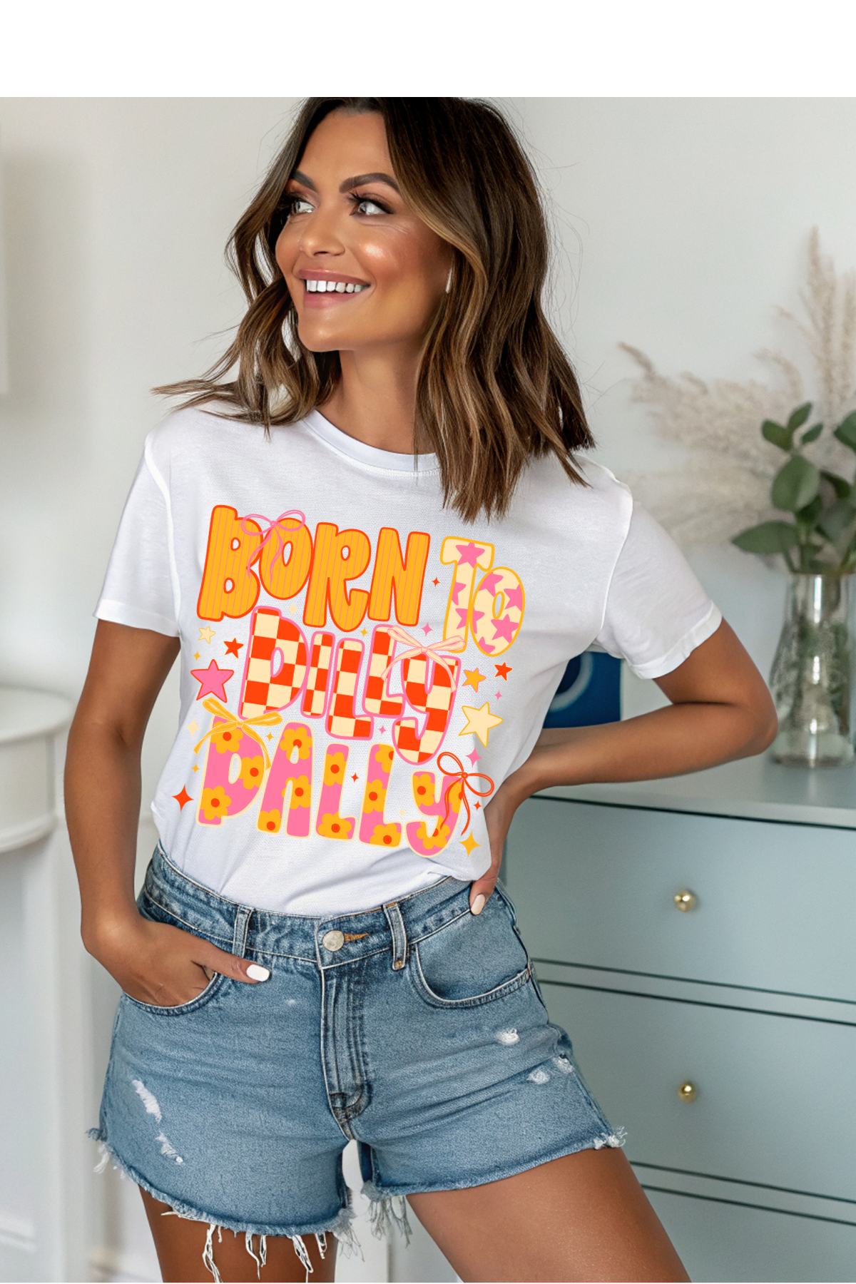 (7-6-26)Born To Dilly Dally Graphic Tee