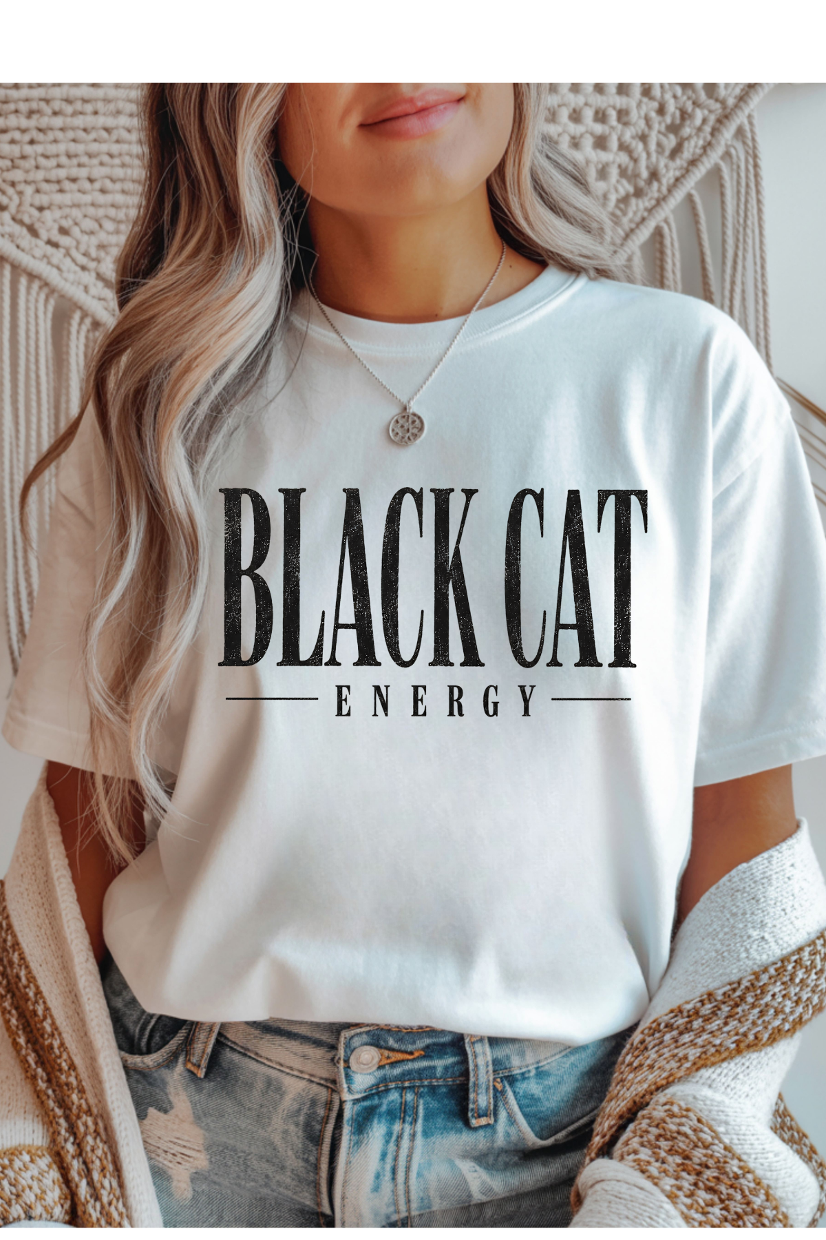 (8-31-26)Black Cat Energy Graphic Tee