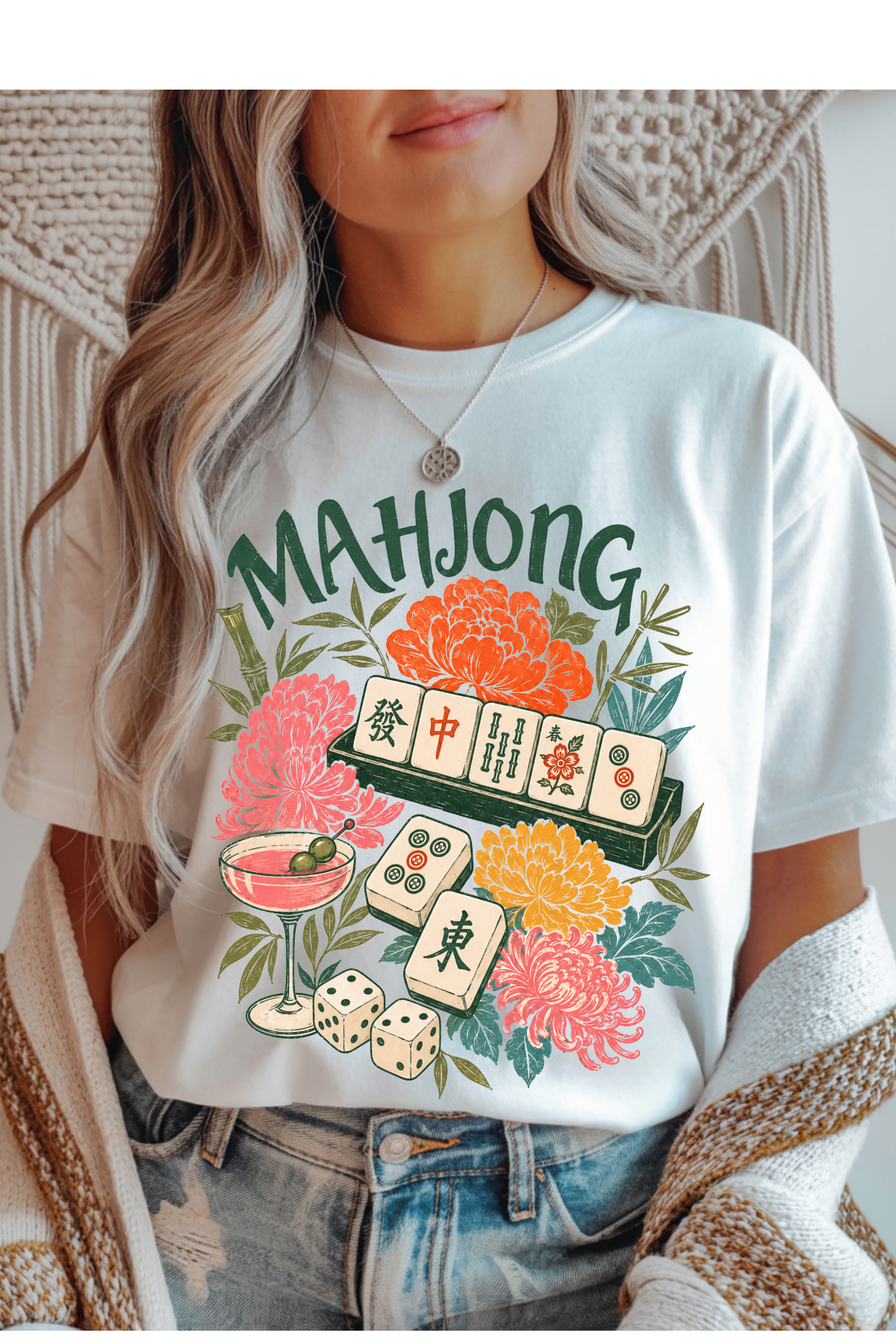 (8-31-26)Mahjong Graphic Tee