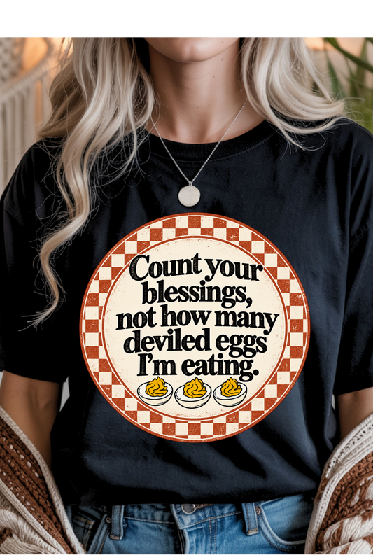 (10-19-26)Blessings, Not Deviled Eggs Graphic Tee