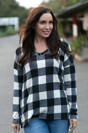 Mad About Plaid Pullover - Ivory